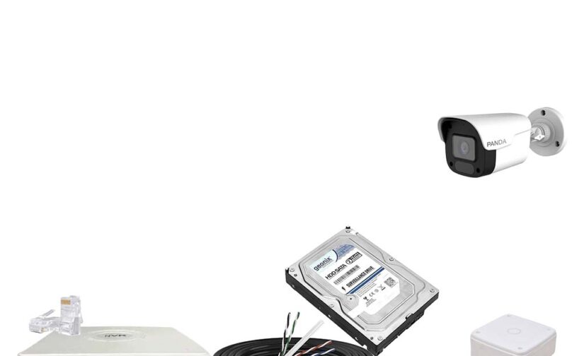 Panda Blue Series 4MP IP CCTV Kit | 1 Bullet | 8CH NVR | 4 PoE + 2 Uplink | 1TB