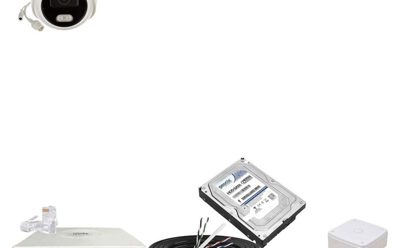 Panda Blue Series 4MP IP CCTV Kit | 1 Dome | 8CH NVR | 8 PoE + 2 Uplink | 500GB