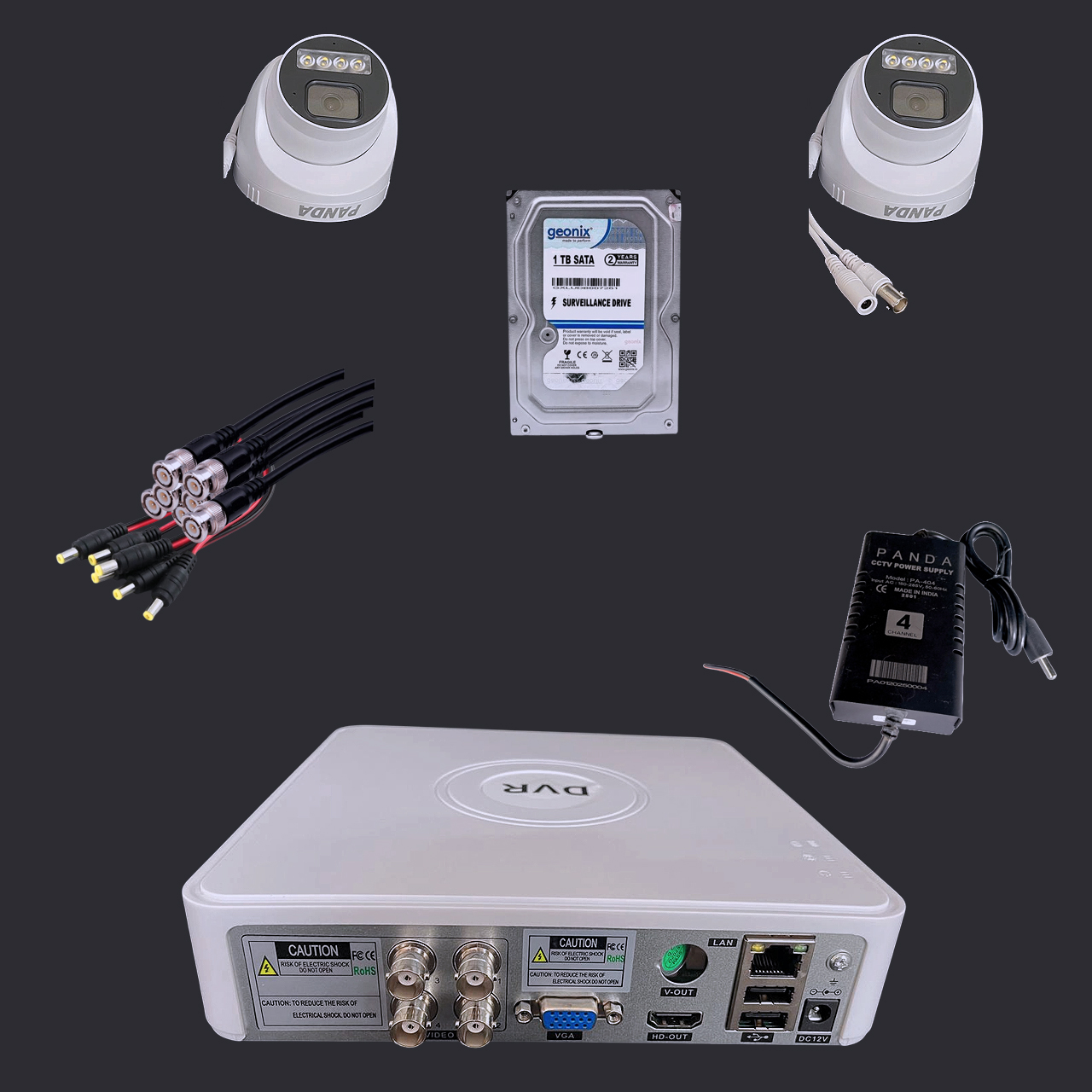 Panda Security Camera (1 TB, 4 Channel) - Image 2