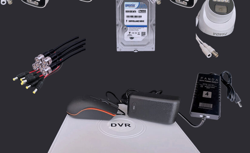 Panda CCTV set audio 5 Megapixel 1D,3B,4CH DVR,500GB,Color NightVision,MobileView Security Camera (500 GB, 4 Channel)