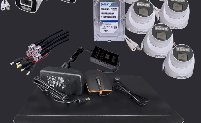 Panda 5MP CCTV Kit with 6 Dome 2 Bullet Cameras, 8CH DVR, 500GB HDD Security Camera (500 GB, 8 Channel)