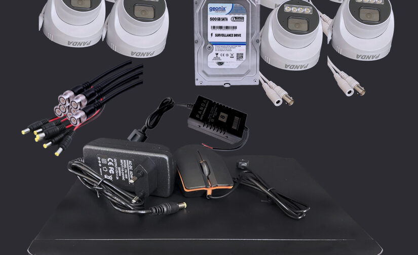 Panda CCTV SET 5 Megapixel,5MP Dome , 8CH DVR, 500GB, Color NightVision, Mobile View Security Camera (500 GB, 8 Channel)